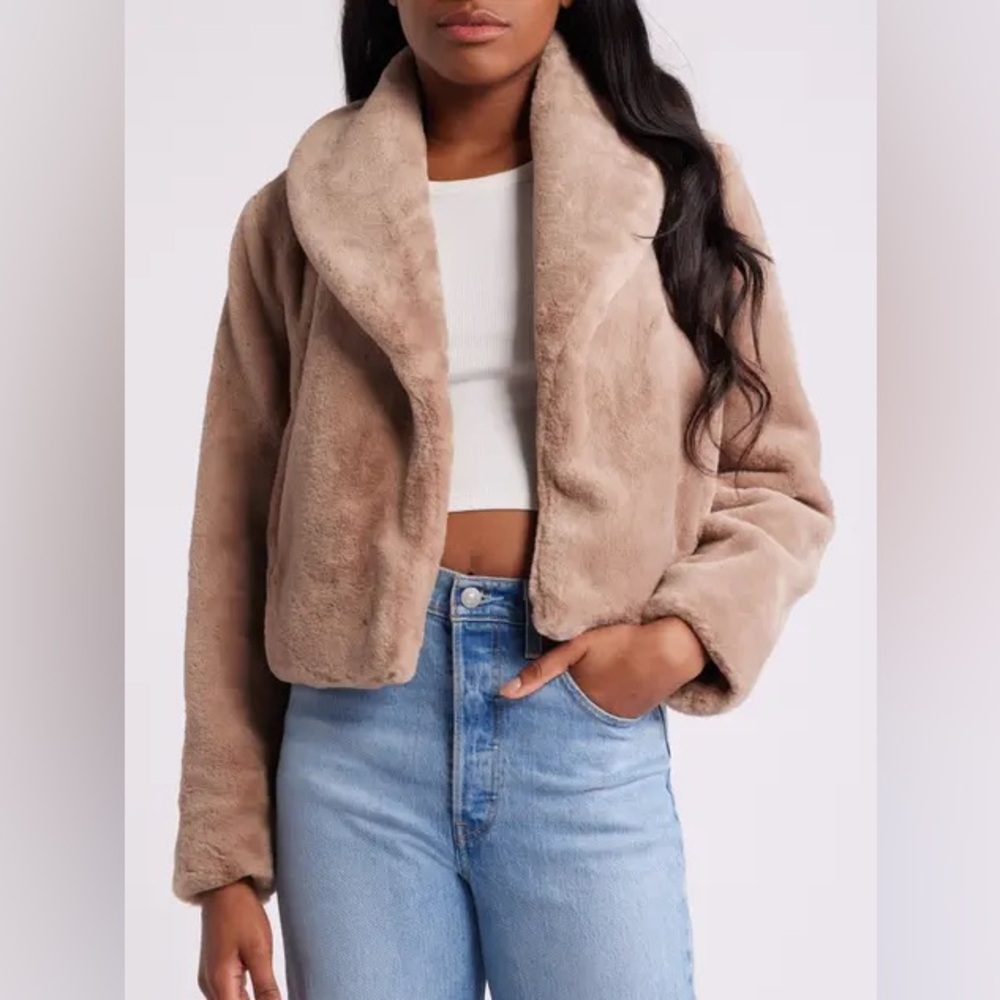 Blank NYC Shawl Collar faux fur